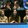 Maria "Xisca" Perello heureuse après la victoire de son homme, Rafael Nadal, lors de sa demi-finale de Masters face à Roger Federer, le 10 novembre 2013 à Londres