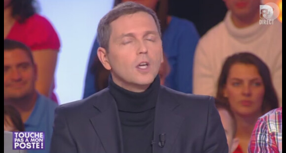 Thomas Hugues et Patrick Bosso dans l'émission "Touche pas à mon poste" (D8) du mardi 12 novembre.