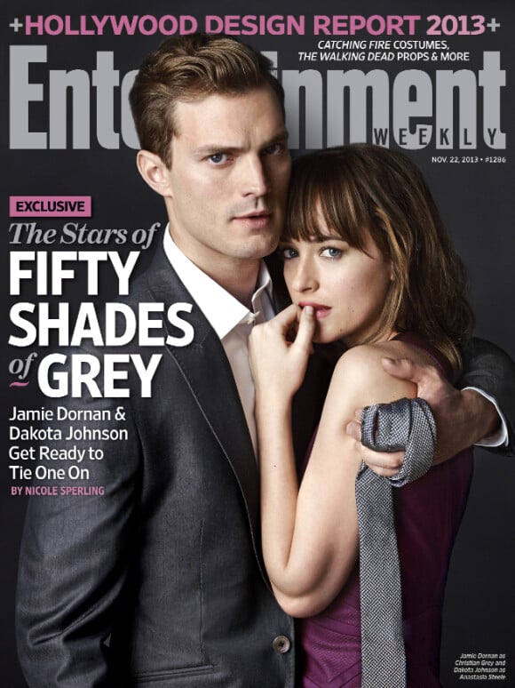 Le magazine Entertainment Weekly du 22 novembre 2013 avec les héros de Fifty Shades en couverture, incarnés par Dakota Johnson et JAmie Dornan
