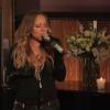 La chanteuse Mariah Carey surprend ses fans sur le plateau de Jimmy Fallon pour faire la promo de son album The Art of Letting Go.
