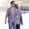 Scott Disick et Kanye West quittent une boutique Maxfield à West Hollywood. Le 13 novembre 2013.