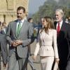 Le prince Felipe et la princesse Letizia d'Espagne ont visité l'Université de Stanford, en Californie, le 14 Novembre 2013.