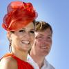 Le roi Willem-Alexander et la reine Maxima des Pays-Bas en visite sur l'île de Saint-Eustache dans les Caraïbes le 15 novembre 2013