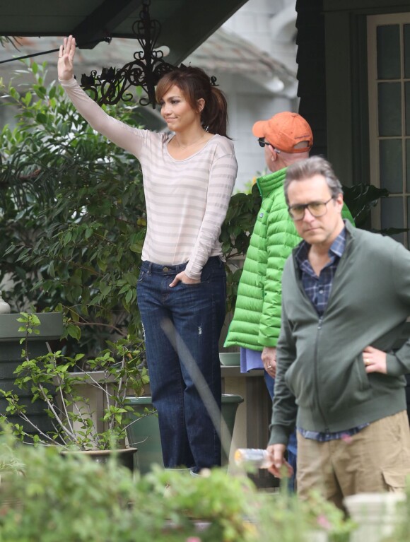 Jennifer Lopez sur le tournage de The Boy Next Door, à Hollywood, le 12 novembre 2013.