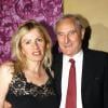 Gérard de Villiers avec son épouse Christine pour son anniversaire à Paris le 1er juillet 2013. 