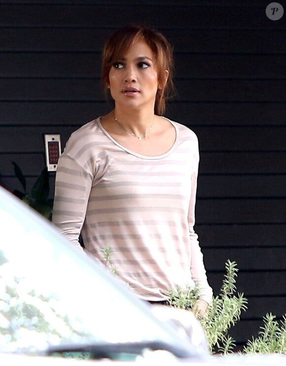 Jennifer Lopez sur le tournage de "The Boy Next Door" à Hollywood, le 12 novembre 2013.
