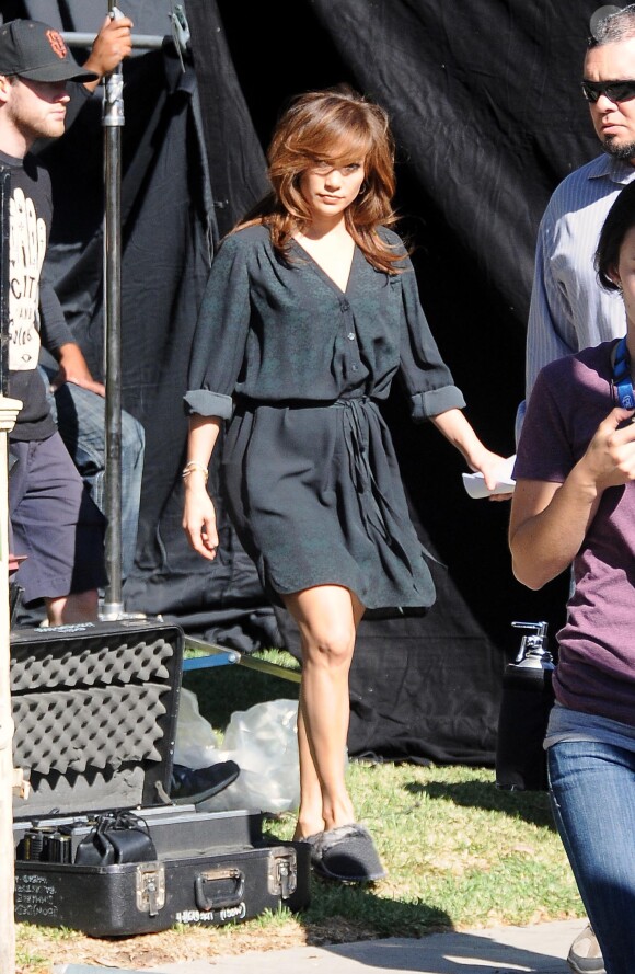 Jennifer Lopez sur le tournage de "The Boy Next Door", le 11 novembre 2013.