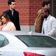 Kim Kardashian et son fiancé Kanye West à New York, le 17 novembre 2013.