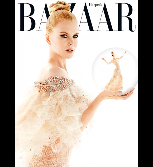 Nicole Kidman en couverture du magazine Harper's Bazaar édition australienne (décembre 2013)