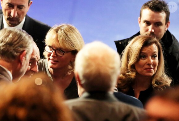 Jacques et Claude Chirac, Valerie Trierweiler au Musée du Quai Branly à Paris, le 21 Novembre 2013