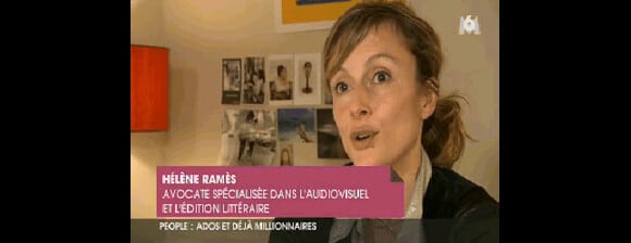 Hélène Rames lors de son passage dans l'émission 100% Mag sur M6 en 2009