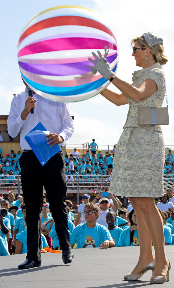 La reine Maxima des Pays-Bas sur l'île d'Aruba le 21 novembre 2013.