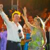 Le roi Willem-Alexander et la reine Maxima des Pays-Bas sur l'île d'Aruba le 20 novembre 2013.