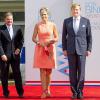 Le roi Willem-Alexander et la reine Maxima des Pays-Bas sur l'île d'Aruba le 20 novembre 2013.