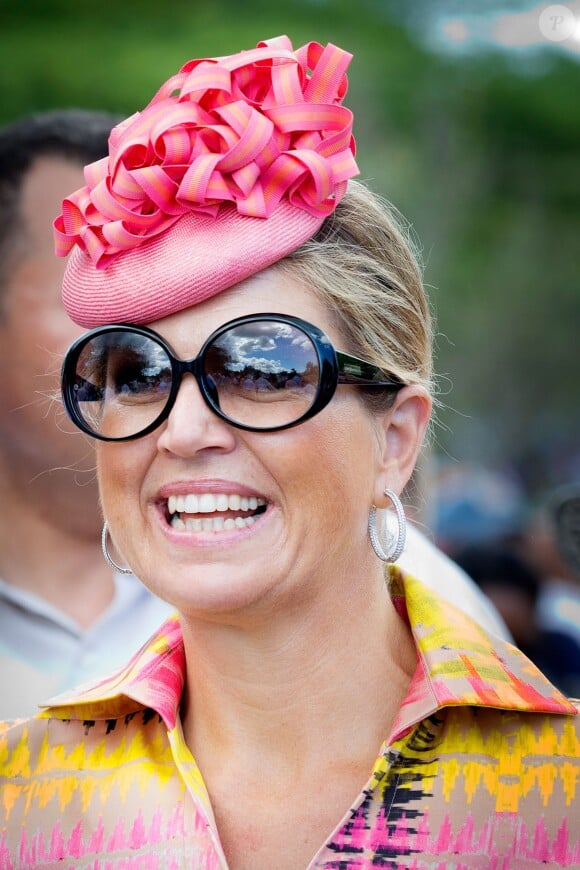 La reine Maxima des Pays-Bas à Curaçao le 19 novembre 2013.