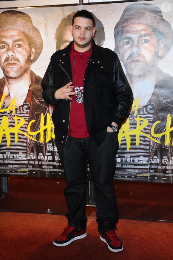 Sadek à la première du film La Marche à Rosny, le 23 novembre 2013.