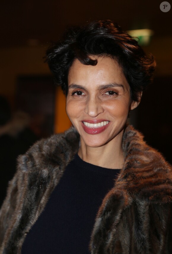 Farida Khelfa a soutenu son amie Carla Bruni au théâtre André Malraux à Rueil-Malmaison, le 19 novembre 2013.