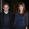 Exclusif - Prix Special - No web - No blog - Nicolas Sarkozy et sa femme Carla Bruni-Sarkozy - Anniversaire de la mere de Nicolas Sarkozy qui fete ses 88 ans au restaurant 154 a Paris, le 11 octobre 2013.