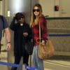 Khloé Kardashian à l'aéroport de Los Angeles. Le 23 novembre 2013.