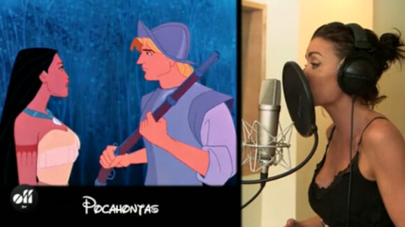 Jenifer : Une Pocahontas sexy en studio pour We Love Disney !