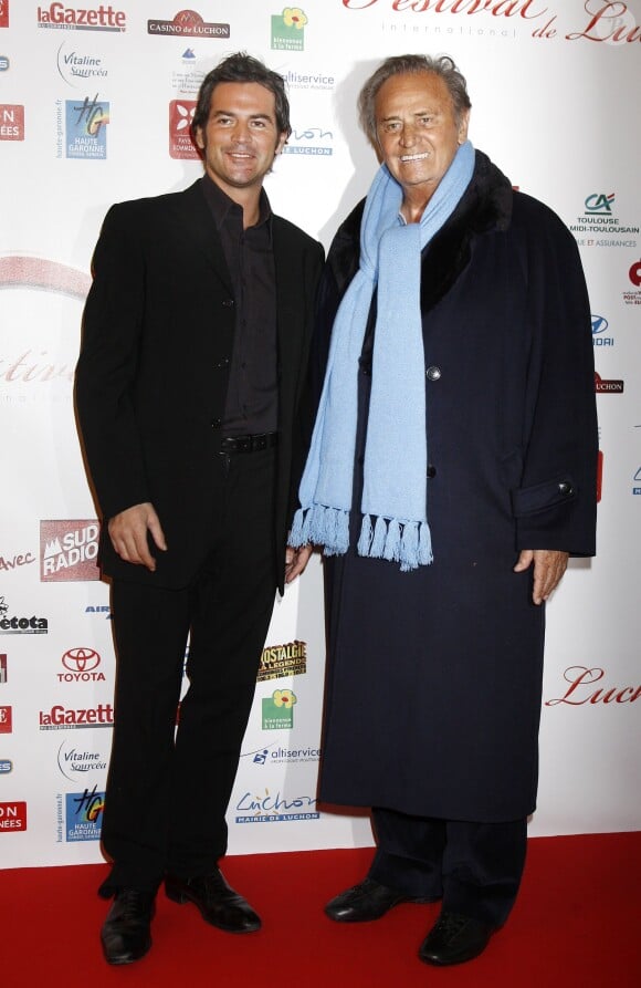 Filip Nikolic et Roger Hanin au Festival de la télévision de Luchon, le 6 février 2009.