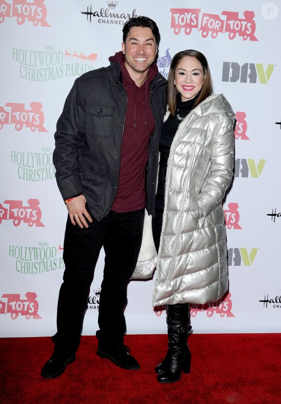 Ace Young et Diana DeGarmo lors de la soirée Hollywood Christmas Parade à Hollywood, le 1er décembre 2013.