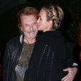 Johnny Hallyday et sa femme Laeticia Hallyday vont dîner au restaurent Giorgio Baldi à Los Angeles, le 1er décembre 2013.