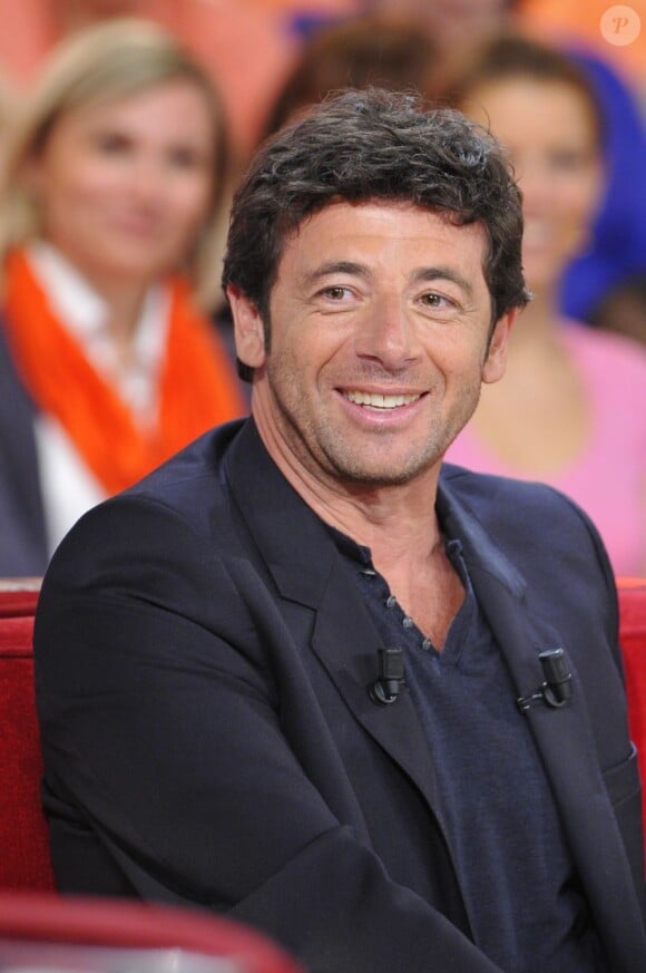 Patrick Bruel lors de l'enregistrement de l'émission "Vivement Dimanche" à Paris le 20 mars 2013, diffusée le 24 mars