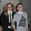 Madonna et son fils Rocco à New York, le 8 novembre 2013.