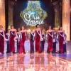 Les douze demi-finalistes de Miss France 2014 sur le thème Princesse Anastasia lors de l'élection Miss France 2014 sur TF1, en direct de Dijon, le samedi 7 décembre 2013