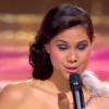 Miss Tahiti se présente lors de l'élection Miss France 2014 sur TF1, en direct de Dijon, le samedi 7 décembre 2013