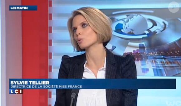 Sylvie Tellier accorde une interview à LCI le 9 décembre 2013