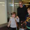 Exclusif - Roan et Quinn - Sharon Stone et ses trois enfants Roan, Quinn, et Laird arrivent à l'aéroport d'Orly en provenance de Marrakech, le 30 novembre 2013.