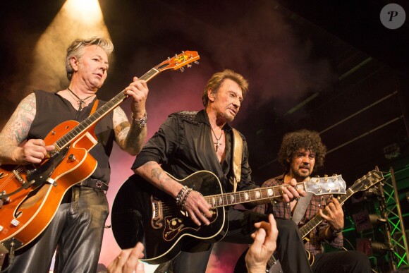 Exclusif - Born Rocker Tour - Johnny Hallyday au Théâtre de Paris pour son 70e anniversaire, le 15 juin 2013.