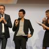 Alain Chamfort, Alex Goude et Sarah Lelouch - Cérémonie des 9e Trophées APAJH au Carrousel du Louvre à Paris le 9 decembre 2013. L'association APAJH se bat sur l'accessibilité universelle des personnes en situation de handicap.
