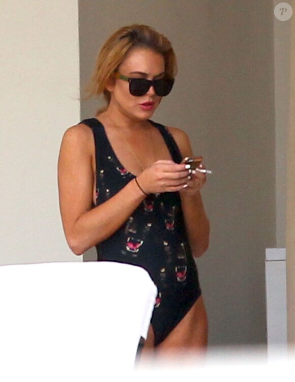 Lindsay Lohan à Miami, le 5 décembre 2013.