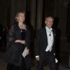 Stefan Ingves et sa femme arrivent pour le dîner offert au palais royal en l'honneur des lauréats des prix Nobel, le 11 décembre 2013 à Stockholm
