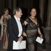 Le Nobel 2013 Michael Levitt et sa femme Rina arrivent pour le dîner offert au palais royal en l'honneur des lauréats des prix Nobel, le 11 décembre 2013 à Stockholm