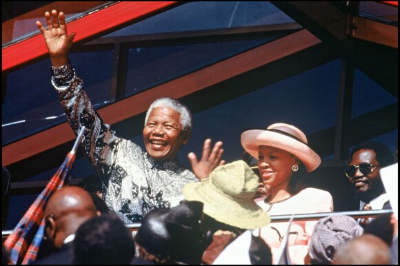 Nelson Mandela et Winnie en novembre 1997. 