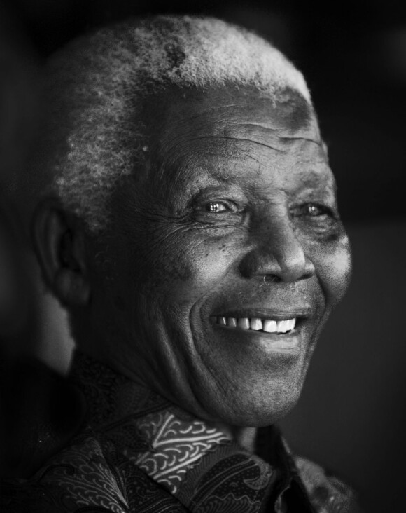 Nelson Mandela à Johannesburg le 10 juillet 2009.
