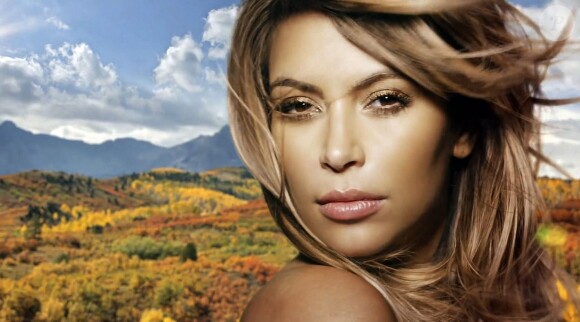 Kim Kardashian topless dans le clip "Bound 2" de son fiancé Kanye West.