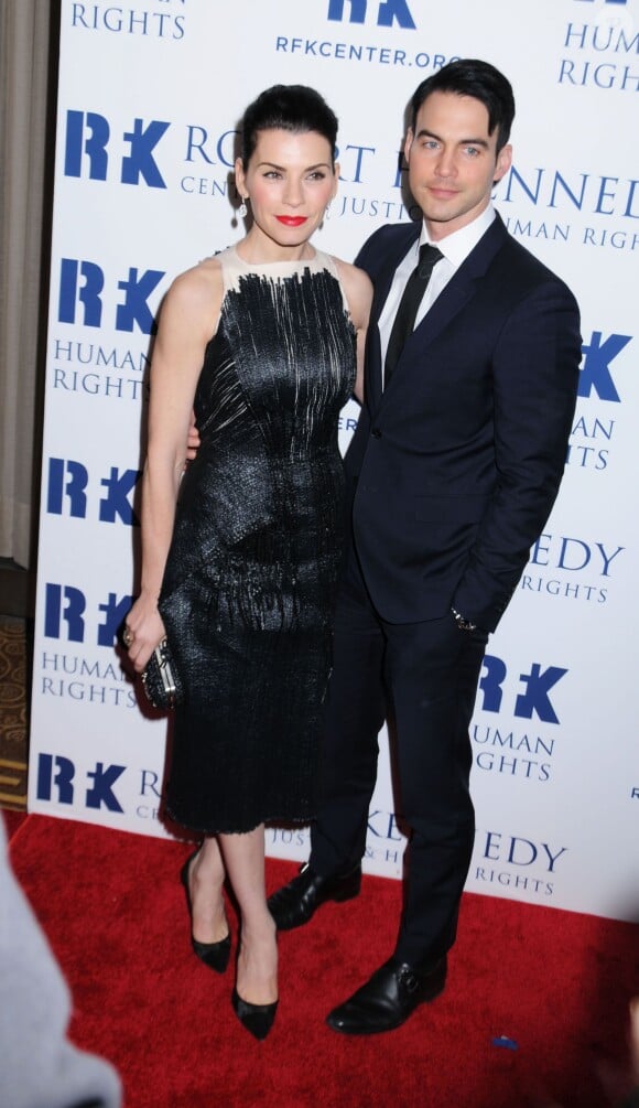 Julianna Margulies avec son époux Keith Lieberthal au gala des Ripple of Hope Awards à New York le 11 décembre 2013