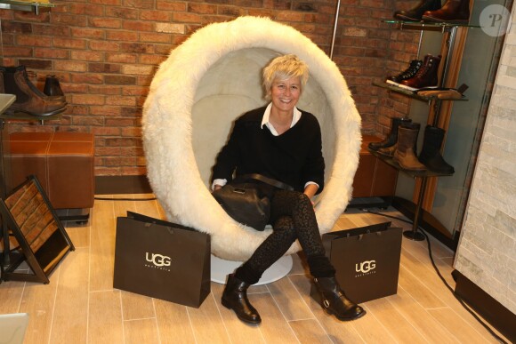 Annie Lemoine lors de la soirée d'ouverture de la boutique UGG à Paris, le 12 décembre 2013.