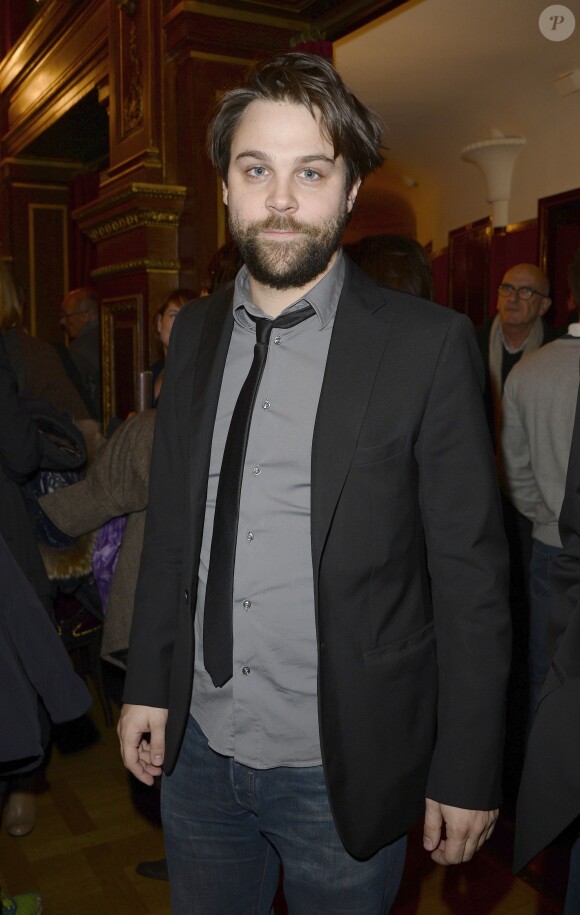 Arthur Jugnot au théâtre de la Porte Saint-Martin à Paris, le 13 decembre 2013.