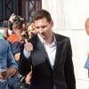 La star du foot Lionel Messi arrive au tribunal de Gava, près de Barcelone, le 27 septembre 2013, où il doit être entendu dans le cadre de sa mise en examen pour fraude fiscale.