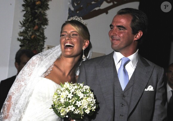 Mariage du prince Nikolaos de Grèce et de la princesse Tatiana le 25 août 2010 sur l'île de Spetses.