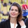 Charlotte Casiraghi enceinte et discrète au 'World Stars Football Match' à Monaco le 21 mai 2013.