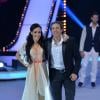 EXCLUSIF. Philippe Candeloro et Kenza Farah lors de la finale d'Ice Show, le 18 décembre 2013, sur M6.