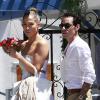 Jennifer Lopez et Marc Anthony à Los Angeles, le 19 juin 2013.