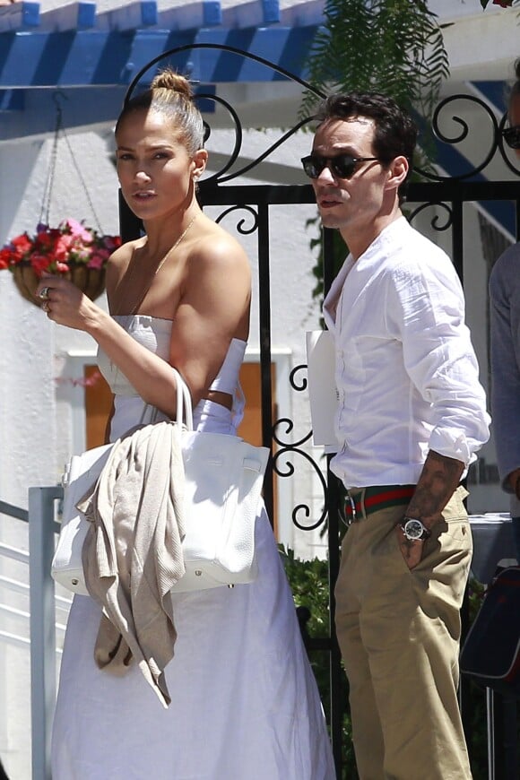 Jennifer Lopez et Marc Anthony à Los Angeles, le 19 juin 2013.